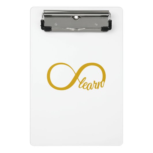 Unendliches Lernen Mini Klemmbrett (Vorderseite)