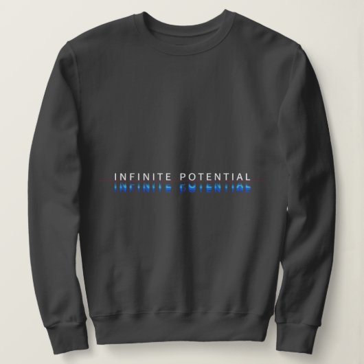 Unendliches Potenzial Glitch Sweatshirt (Design vorne)