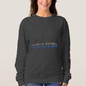 Unendliches Potenzial Glitch Sweatshirt (Vorderseite)