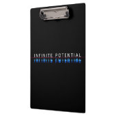 "Unendliches Potenzial" Motivations-Clip-Board Klemmbrett (Links)