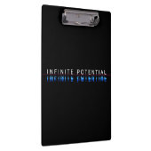 "Unendliches Potenzial" Motivations-Clip-Board Klemmbrett (Rechts)