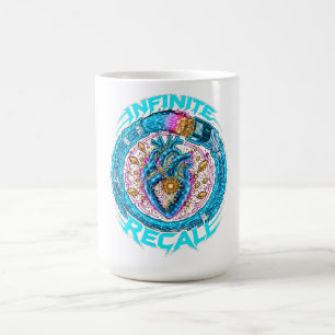 Unendliches Rückruf-Cybernetisches Herz-Grafik Her Kaffeetasse