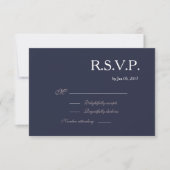 Unendliches Schild blaue rosa weiße Hochzeit RSVP Einladung (Vorderseite)