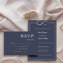 Unendliches Schild blaue rosa weiße Hochzeit RSVP
