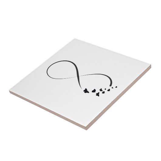 Unendliches Schmetterlingssymbol Fliese (Seite)