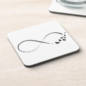 Unendliches Schmetterlingssymbol Getränkeuntersetzer (Linke Seite)