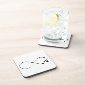 Unendliches Schmetterlingssymbol Getränkeuntersetzer (Rechte Seite)