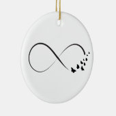 Unendliches Schmetterlingssymbol Keramik Ornament (Rechts)