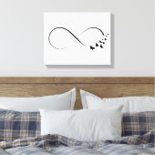 Unendliches Schmetterlingssymbol Leinwanddruck (Insitu (Schlafzimmer))