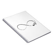 Unendliches Schmetterlingssymbol Notizblock (Rechte Seite)