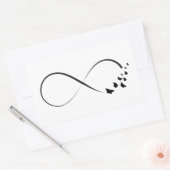 Unendliches Schmetterlingssymbol Rechteckiger Aufkleber (Umschlag)