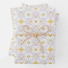 Unendliches Star White Cloud Set für Wrapping Pape Geschenkpapier Set