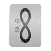 Unendliches Symbol auf Imitaten Metalltextur von S Magnet (Vertikal)