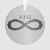 Unendliches Symbol auf Imitaten Metalltextur von S Ornament (Rückseite)