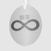 Unendliches Symbol auf Imitaten Metalltextur von S Ornament (Vorderseite)