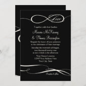Unendliches Symbol für unendliche Liebe Hochzeiten Einladung (Vorne/Hinten)