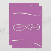 Unendliches Symbol für unendliche Liebe Hochzeitss Einladung (Vorne/Hinten)