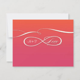 Unendliches Symbol für unendliche Liebe Hochzeitss RSVP Karte