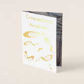 Unendliches Symbol - Glückwünsche anpassen Folienkarte (Vorderseite)