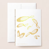 Unendliches Symbol - Glückwünsche anpassen Folienkarte (Rückseite mit Umschlag)