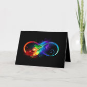 Unendliches Symbol mit Regenbogenfederhalter (Vorderseite)