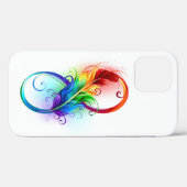 Unendliches Symbol mit Regenbogenfederhalter Case-Mate iPhone Hülle (Rückseite (Horizontal))