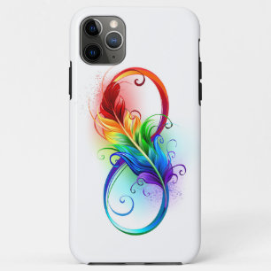 Unendliches Symbol mit Regenbogenfederhalter Case-Mate iPhone Hülle