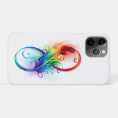 Unendliches Symbol mit Regenbogenfederhalter Case-Mate iPhone Hülle (Rückseite (Horizontal))