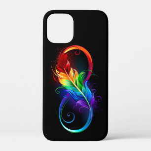 Unendliches Symbol mit Regenbogenfederhalter Case-Mate iPhone Hülle