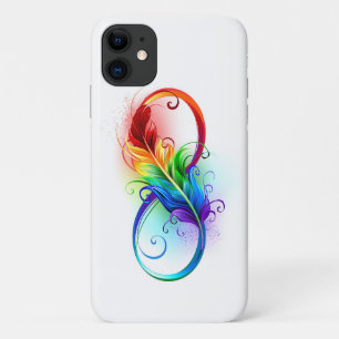 Unendliches Symbol mit Regenbogenfederhalter Case-Mate iPhone Hülle