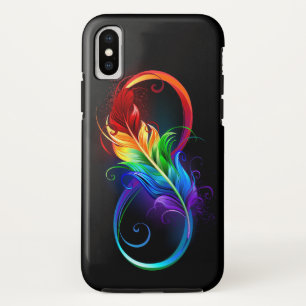 Unendliches Symbol mit Regenbogenfederhalter Case-Mate iPhone Hülle