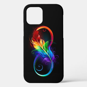 Unendliches Symbol mit Regenbogenfederhalter Case-Mate iPhone Hülle