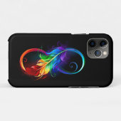 Unendliches Symbol mit Regenbogenfederhalter Case-Mate iPhone Hülle (Rückseite (Horizontal))