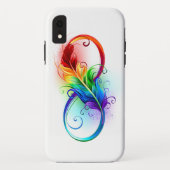 Unendliches Symbol mit Regenbogenfederhalter Case-Mate iPhone Hülle (Rückseite)