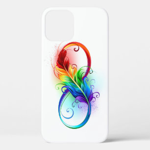 Unendliches Symbol mit Regenbogenfederhalter Case-Mate iPhone Hülle
