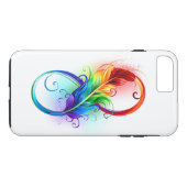 Unendliches Symbol mit Regenbogenfederhalter Case-Mate iPhone Hülle (Rückseite (Horizontal))