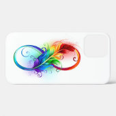Unendliches Symbol mit Regenbogenfederhalter Case-Mate iPhone Hülle (Rückseite (Horizontal))