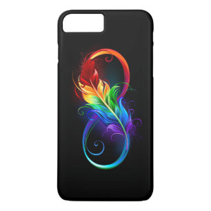 Unendliches Symbol mit Regenbogenfederhalter Case-Mate iPhone Hülle