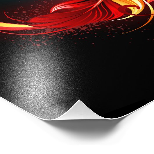 Unendliches Symbol mit Regenbogenfederhalter Fotodruck (Ecke)