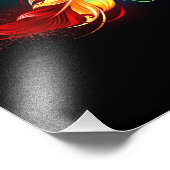 Unendliches Symbol mit Regenbogenfederhalter Fotodruck (Ecke)