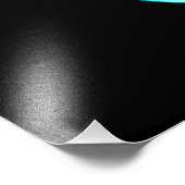 Unendliches Symbol mit Regenbogenfederhalter Fotodruck (Ecke)