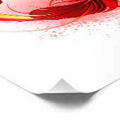 Unendliches Symbol mit Regenbogenfederhalter Fotodruck (Ecke)