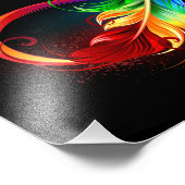 Unendliches Symbol mit Regenbogenfederhalter Fotodruck (Ecke)