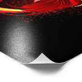 Unendliches Symbol mit Regenbogenfederhalter Fotodruck (Ecke)