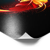 Unendliches Symbol mit Regenbogenfederhalter Fotodruck (Ecke)