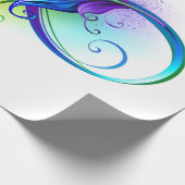 Unendliches Symbol mit Regenbogenfederhalter Geschenkpapier (Ecke)