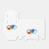 Unendliches Symbol mit Regenbogenfederhalter Geschenkschachtel (Ungefaltet)