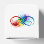 Unendliches Symbol mit Regenbogenfederhalter Geschenkschachtel (Oben)