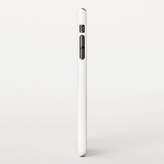 Unendliches Symbol mit Regenbogenfederhalter iPhone Hülle (Linke Seite)