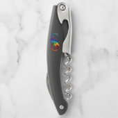 Unendliches Symbol mit Regenbogenfederhalter Kellnermesser (Rückseite)